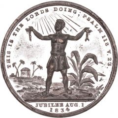 Medal - William IV Abolition, white metal, 35mm