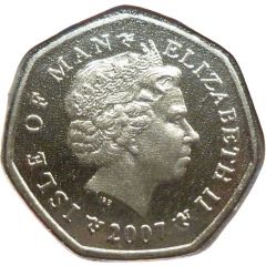 50 Pence - Elizabeth II Christmas, Colourised