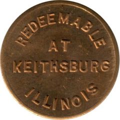 1/4 Cent - Sales Tax Token Keithsburg, Illinois