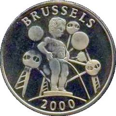 Official Millennium Greenwich Mint Medallion - Brussels