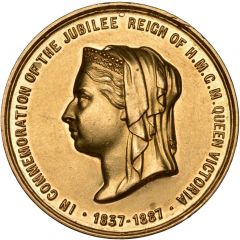 Medal - Victoria Golden Jubilee, J. Moore, gold