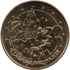 Monnaie de Paris Tourist Token - Disneyland Paris Les deux châteaux - Mickey sorcier