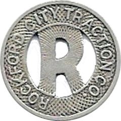 1 Fare - Rockford City Traction Co. Rockford, Illinois