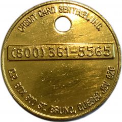 Token - Credit Caed Sentinelle Inc. St. Bruno, Quebec
