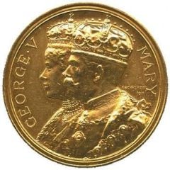 Medal - George V Coronation, Spink, gold, 36mm