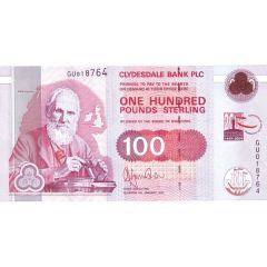 100 Pounds Clydesdale Bank - University of Glasgow