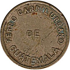 1/2 Real - Ferro Carril Urbano Urban railway of Guatemala City