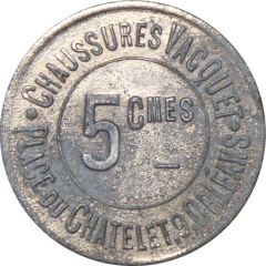 5 centimes - Chaussures Vacquet - Orléans [45]