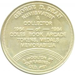 Medal - George Dean But one E.W. Cole