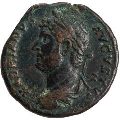 Dupondius or As - Hadrian CLEMENTIA AVG COS III P P S C, Clementia