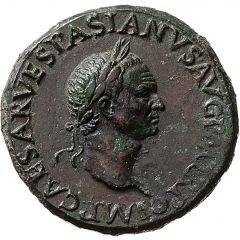 Dupondius - Vespasian S C, Victory