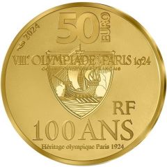 50 Euros 1924 Summer Olympics, Paris