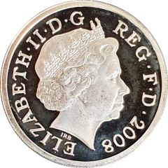 1 Pound - Elizabeth II Royal Shield, Silver Piedfort