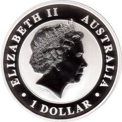 1 Dollar - Elizabeth II 4th Portrait - The Australian Stock Horse - Silver Bullion Coin