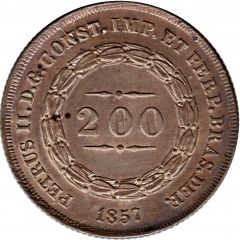 200 Réis - Pedro II