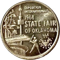 Token - Oklahoma State Fair & World Softball Championship Oklahoma City, Oklahoma