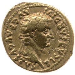Quinarius Aureus - Tiberius TR POT XXXVI, Victoria