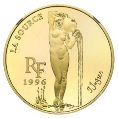 100 Francs / 15 Euro Raphael Jean A.D. Ingres - La Source