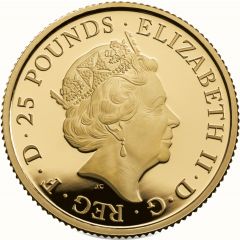25 Pounds - Elizabeth II Black Bull of Clarence, Gold Proof