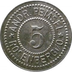 5 Pfennig - Rosenberg i. O. Andr. Pemsel