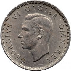 2 Shillings - George VI with `IND:IMP`