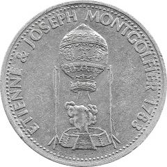 Shell Token - Man in Flight #03 - Etienne and Joseph Montgolfier, 1783