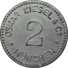2 Pfennig - München Oskar Kiesel and Cº