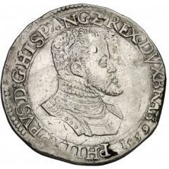 1 Daalder - Philip II Bust right, PHILIPPVS, ANG