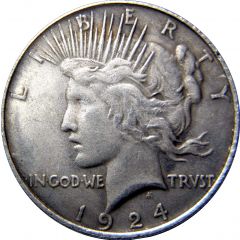 Double faced Peace Dollar