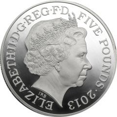 5 Pounds - Elizabeth II 60th Coronation Jubilee, Silver Piedfort