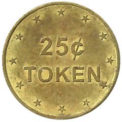 25 Cents Token No Cash Value