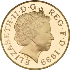 5 Pounds - Elizabeth II Millennium, Gold Proof