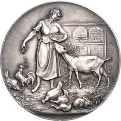 Award medal - In the field for breeding of small animals Free State of Saxony