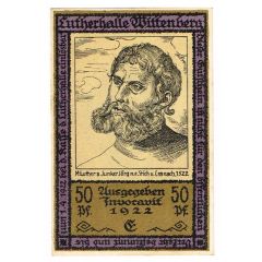 50 Pfennig Lutherhalle, E