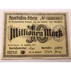 10 000 000 Mark Oberamt Riedlingen