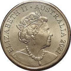 1 Dollar - Elizabeth II 6th Portrait - The Great Aussie Coin Hunt 2 - Letter M