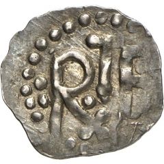 Denier - Pepin the Short Holy Cross Abbey, Rx F