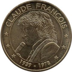 Jeton touristique - Monnaie de Paris - Dannemois - Claude François - 1939-1978