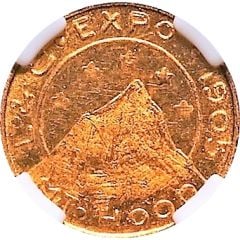 1/4 Gold Token - 1905 Lewis and Clark Exposition