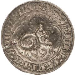 1 Groschen Counterstamped