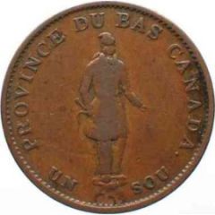 1/2 Penny / 1 Sou Banque du Peuple