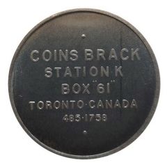 Token - Toronto City Hall Coin Brack Station K