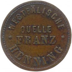 10 Pfennig - Düsseldorf Westfälische Quelle Franz Henning