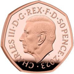 50 Pence - Charles III Darth Vader and Emperor Palpatine, Gold Proof