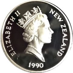 2 Dollars - Elizabeth II 3rd portrait, Silver Proof