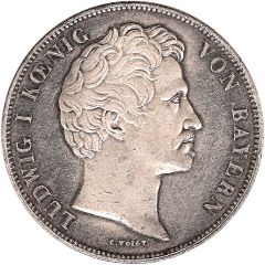 2 Thalers / 31/2 Gulden - Louis I Reapportionment of Bavaria