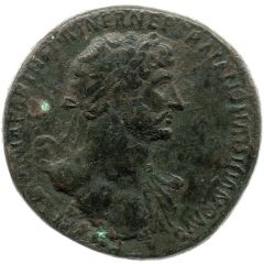 Sestertius - Hadrian PONT MAX TR POT COS DES II CONCORDIA SC, Concordia and Spes