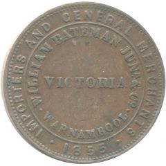 1 Penny - William Bateman - Importers Warrnambool, Victoria