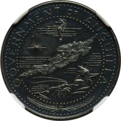 1 Dollar Anguilla Island; Obverse Trial