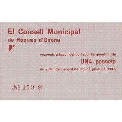 1 Peseta Roques d`Osona